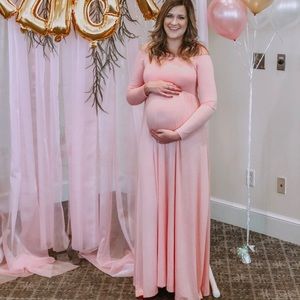 Maternity pink dress